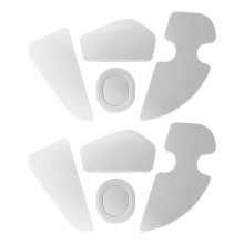 2 jeux de pieds de souris pour 4 souris de remplacement,-Blanc