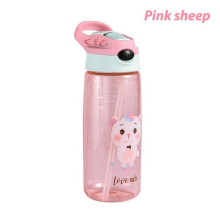 (Matches the image) Kids Water Bottle 500ml with Straw BPA Free Children Drinking Healthy School Cup