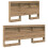 VidaXL vidaXL Storage Headboard with Shelf Artisan Oak 140 cm Engineered Wood 4