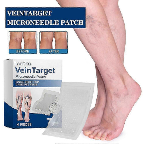 (20Pcs=5Box) 4Pcs/Box Vein Target Microneedle Patch Leg Care Patches