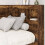 VidaXL vidaXL Storage Headboard with Shelf Smoked Oak 80 cm Engineered Wood 2