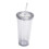 24oz Classic Wall Tumbler Cup with Lid, Reusable Straw 1