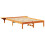 VidaXL vidaXL Bed Frame Wax Brown 120 x 190 cm Solid Pine Wood 3