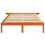 VidaXL vidaXL Bed Frame Wax Brown 120 x 190 cm Solid Pine Wood 4