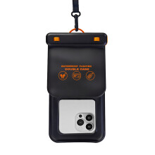 Universal Buoyant Water Resistant Phone Case Great For-Black