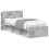 VidaXL vidaXL Headboard Cabinet with Storage Concrete Grey Engineered Wood 2