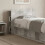 VidaXL vidaXL Headboard Cabinet with Storage Concrete Grey Engineered Wood 3