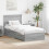 VidaXL vidaXL Bed Frame with Drawer Grey Sonoma 90 x 190 cm Engineered Wood 1