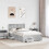 VidaXL vidaXL Bed Frame Concrete Grey 120 x 190 cm Engineered Wood 5