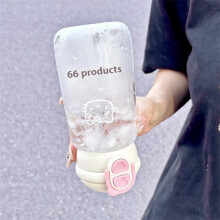 (Matches the image) Hello Kitty 500ml Straw Cup Cute Portable Plastic Cup Double Drinking Sports Leak Proof Water Cup Gift for Girls