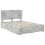 VidaXL vidaXL Bed Frame Concrete Grey 150 x 200 cm Engineered Wood 4