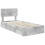 VidaXL vidaXL Storage Bed Concrete Grey 90 x 190 cm Engineered Wood 4