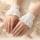 Bracelet élastique à la mode avec volants superposés,-Blanc 5