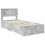 VidaXL vidaXL Bed Frame with Drawer Concrete Grey 90 x 190 cm Engineered Wood 2