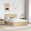 VidaXL vidaXL Bed Frame Sonoma Oak 150 x 200 cm Solid Pine Wood 3