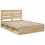 VidaXL vidaXL Bed Frame Sonoma Oak 150 x 200 cm Solid Pine Wood 4