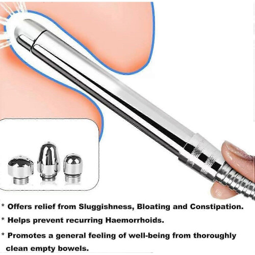 Latest Model Shower Anal Douche Enema Kit, Attaches to 2