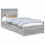 VidaXL vidaXL Bed Frame with Drawer Grey Sonoma 90 x 190 cm Engineered Wood 2