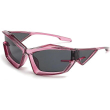 (Purple grey) Sunglasses Irregular Square Sunglasses Fashion Outdoor Sunglasses Punk Style Sunglasses,hww