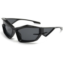 (Black grey) Sunglasses Irregular Square Sunglasses Fashion Outdoor Sunglasses Punk Style Sunglasses,hww