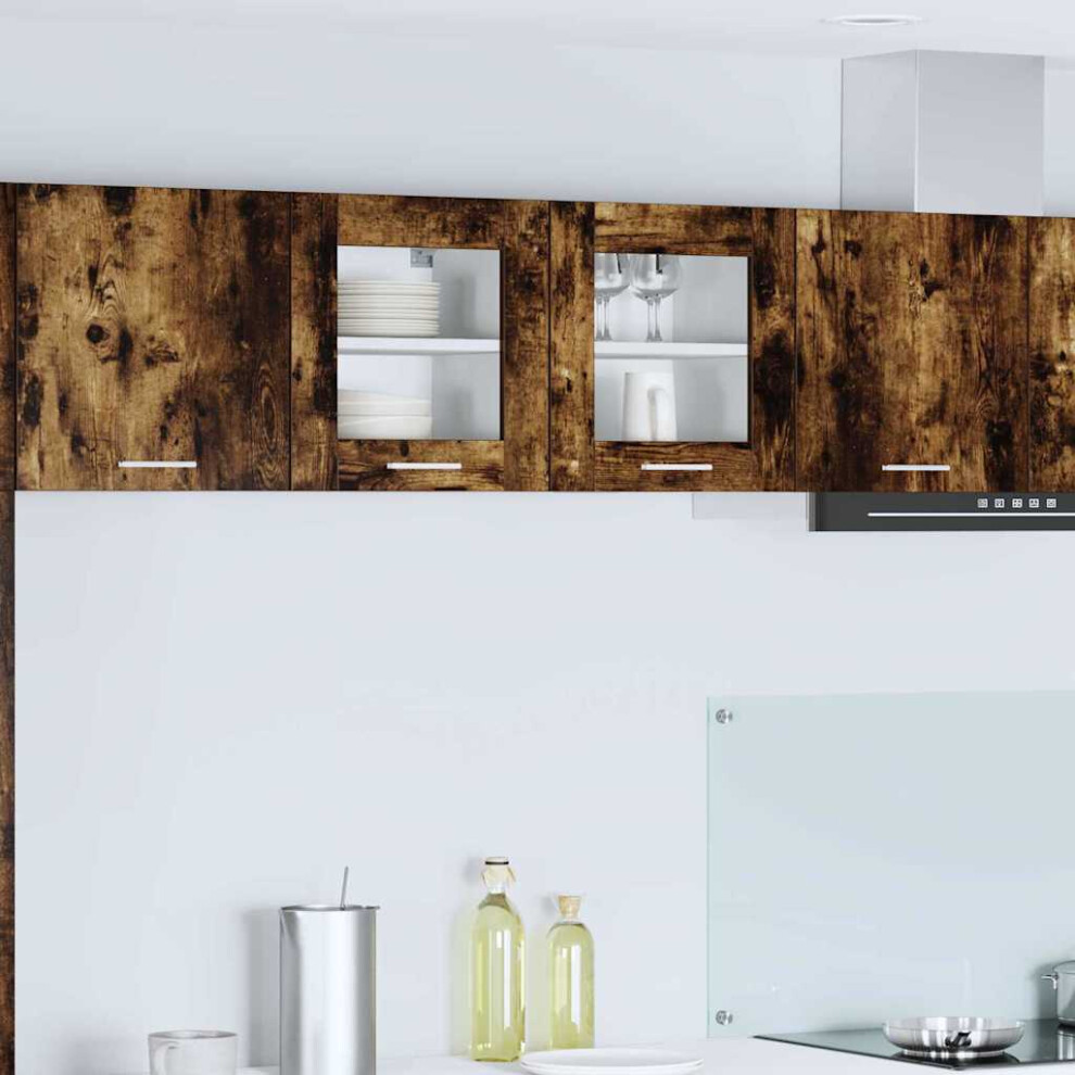 Vidaxl Hanging Cabinet Smoked Oak 40 X 31 X 40 Cm Engineered Wood