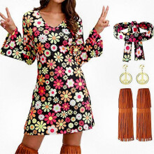 (L, Q6) 70s and 60s Vintage Disco Costumes for Women, Halloween Party Outfits, Carnival Dresses, Retro Dancewear
