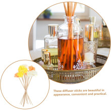 Difusor de óleo bastões 12pcs Design de flor natural de ratã para liberação contínua de aroma e uso interior