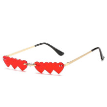 (Red) Heart Shaped Sunglasses, Heart Sunglasses, Vintage Sunglasses, Hippie Style Sunglasses