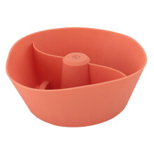 (orange) Snack Bowl for Cup Reusable Spill Proof Large Capacity Tumbler Accessories Silicone Snack Tray Ring