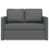 VidaXL vidaXL Folding Sofa Bed Dark Grey 112 x 60 x 55 cm Fabric 3