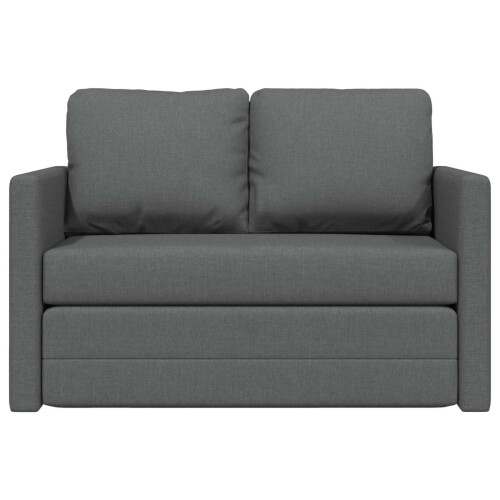 VidaXL vidaXL Folding Sofa Bed Dark Grey 112 x 60 x 55 cm Fabric 2