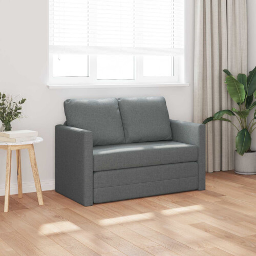 VidaXL vidaXL Folding Sofa Bed Dark Grey 112 x 60 x 55 cm Fabric 1