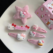 (14PCS) 14/11Pcs Sanrio Hello Kitty Hair Clip Hairpin Sets Makeup Washing Face Barrettes Hairclips Women Accessories Girlfriend cartoon