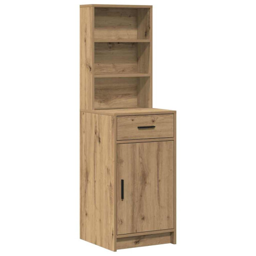 VidaXL vidaXL Dressing Table Set with Shelf 3 pcs Artisan Oak Engineered Wood 2