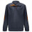 (M, Blue) Men's Corduroy Button Up Shirt with Lapel Collar Long Sleeve Pullover Sweater 2