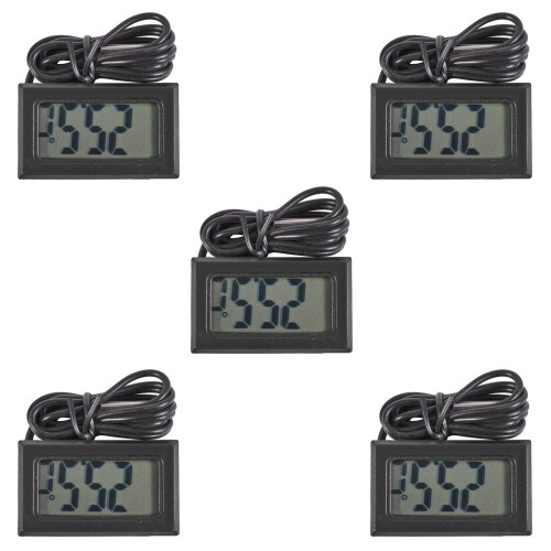5X LCD Refrigerator Freezer Refrigerator Digital Thermometer Temperature -50 - 110 Celsius