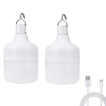 Campinglykta Dimbar LED-Lampa 5 Belysningslägen USB Uppladdningsbar Hängtältlampa Lumen Nödlykta