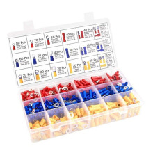 700 Pieces Cable Lugs Set, Blade Receptacles, Round Connectors, Ring Terminals and Butt Connectors