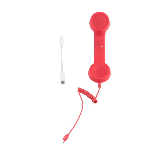 Retro Telephone Handset Receivers Headphones for Phone,Tablet, Headset ,USB-C Interface,with Answer Button, for Elderly