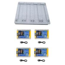 Upgraded 3400KH/S 2.8 Inch Display Bitcoin Crypto Solo Lottery Miner NMMiner NerdMiner+4 Slots Stand Lottery Miner