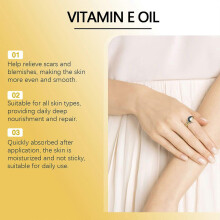 (2Pcs) Vitamin E Essential Oil For The Whole Body Lighten Fine Lines Firming Tender Skin Rejuvenating Brightening Skin Care Oil