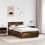 VidaXL vidaXL Bed Frame Smoked Oak 120 x 200 cm Engineered Wood 3