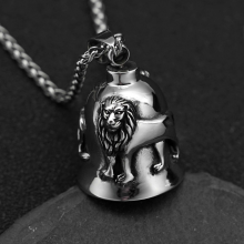 Vintage Viking Punk Motorradanhänger Löwe Edelstahl Jesus Hirte Reitender Exorzist