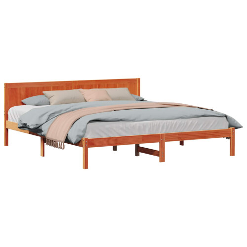 VidaXL vidaXL Bed Frame Brown 180 x 200 cm Solid Pine wood 1