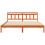 VidaXL vidaXL Bed Frame with Headboard Brown Pine wood 4