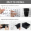6 Sets Pegboard Bins Pegboard Cups with Hooks, Pegboard Hooks Assortment, Hooks for Pegboard Cup Holder for Organizing 5