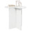 VidaXL vidaXL Side Table High Gloss White Ø 39 x 38 cm Engineered Wood 2