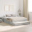 VidaXL vidaXL Storage Bed Frame Concrete Grey 150 cm Engineered Wood 4