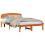 VidaXL vidaXL Bed Frame with Headboard Wax Brown 120 x 200 cm Solid Pine Wood 2