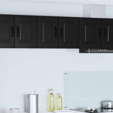 vidaXL Wall Cabinet PORTO Black 30 x 31 x 40 cm Engineered Wood